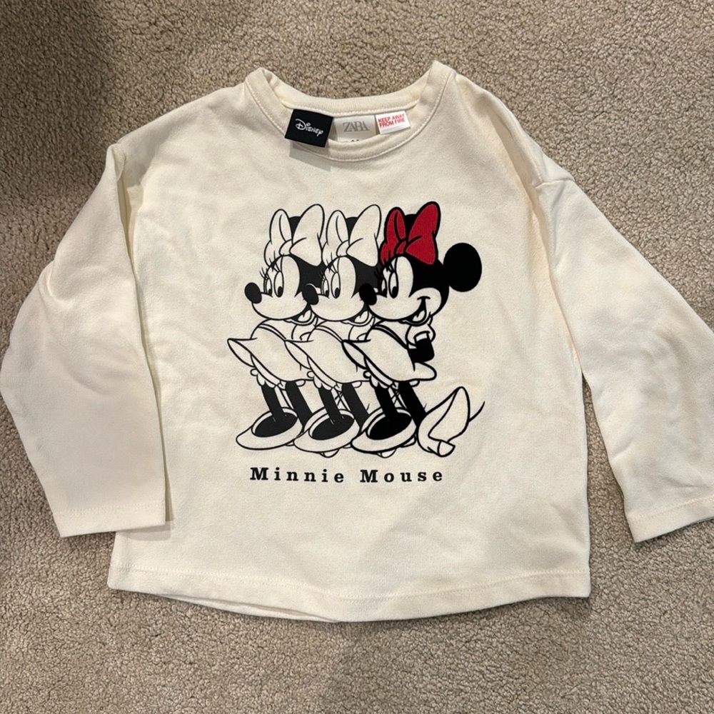 Zara Minnie Mouse Long Sleeve